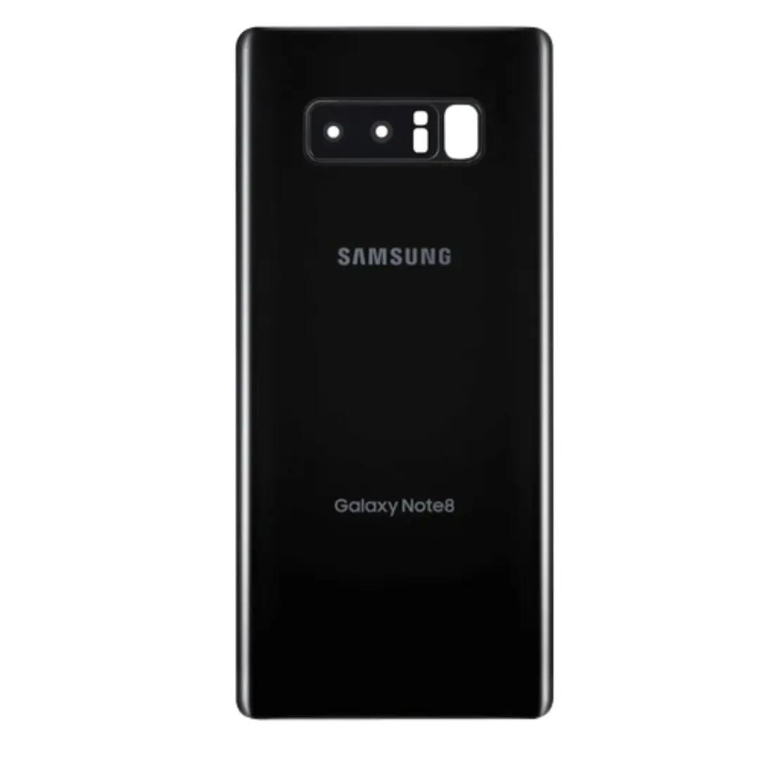 Samsung Galaxy Note 8 Back Glass Black with Camera Lens